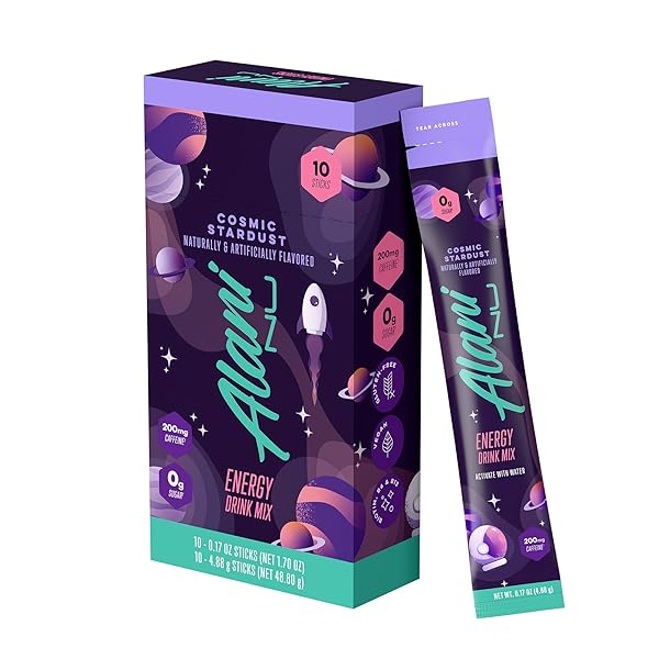 ALANI NU COSMIC STARDUST, ENERGY STICKS DRINK POWDER,...