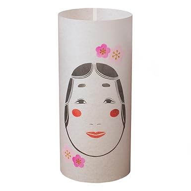 OKAME - Japanische Lampenhandgemacht - Japanische Frauenmaske