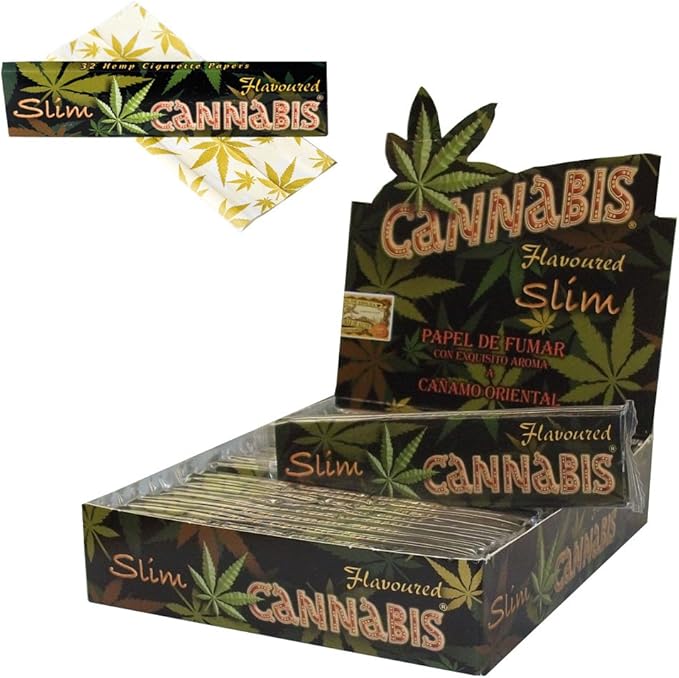 Cannabis sabores Slim Kingsize Papel de Liar – 1 Caja (25 librillos): Amazon.es: Hogar