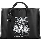 CMNIM Witchy Gifts Witchcraft Accessories Tote Bag Nature Is My Church Witch Stuff for Halloween Wiccan And Pagan Sister Gift