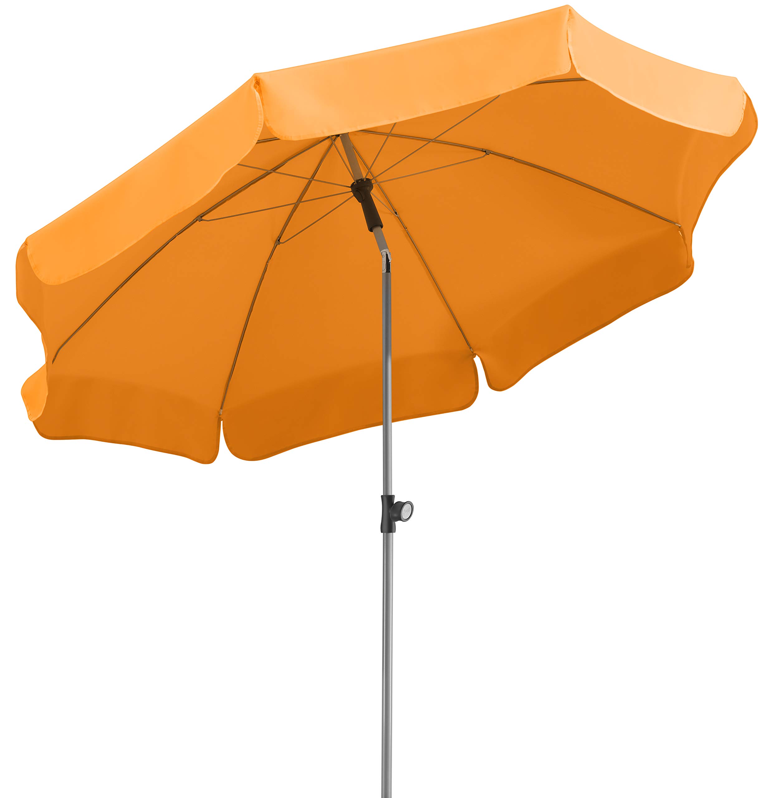 Schneider 716-75 Umbrella Locarno approx 240 cm Ø, 8-Part, Round, Mandarin, 240 x 240 x 220 cm