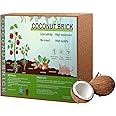 Hodiax Premium Coco Coir Brick, 11Lbs High Nutrient Compressed Coconut Soil, OMRI 100% Organic Low EC & PH Balanced Potting Soil for All Plants Gardening, Hydroponics and Reptile Substrate (5KG)