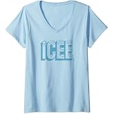 Womens ICEE Classic Icicle Logo V-Neck T-Shirt