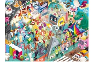 Big Potato Day at The Festival: Music Jigsaw Puzzle for Adults (1000 Pieces) Filled with 101 Bands to Find