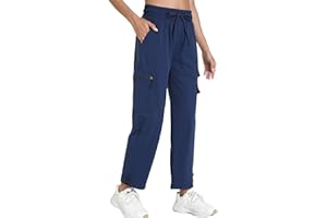 bepopotan Quick Dry Women's Cargo Pants with Pockets Lightweight Hiking Joggers for Workout Athletic Casual Outdoor Camping