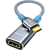 Highwings USB C to HDMI Adapter (4K@60Hz), USB Type C to HDMI Cable Adapter | Thunderbolt 5/4/3 Support, High-Speed USBC Male to HDMI Female Braided Compatible for MacBook Neo, iPhone 18/17 Pro/Max, iPad