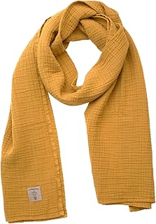 LÄSSIG Stillschal Stilltuch Muslin Baumwolle modern und stylish/Muslin Nursing Scarf mustard 1531007837