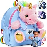Naturally KIDS Pink Unicorn Backpack for Toddlers Girls Gift
