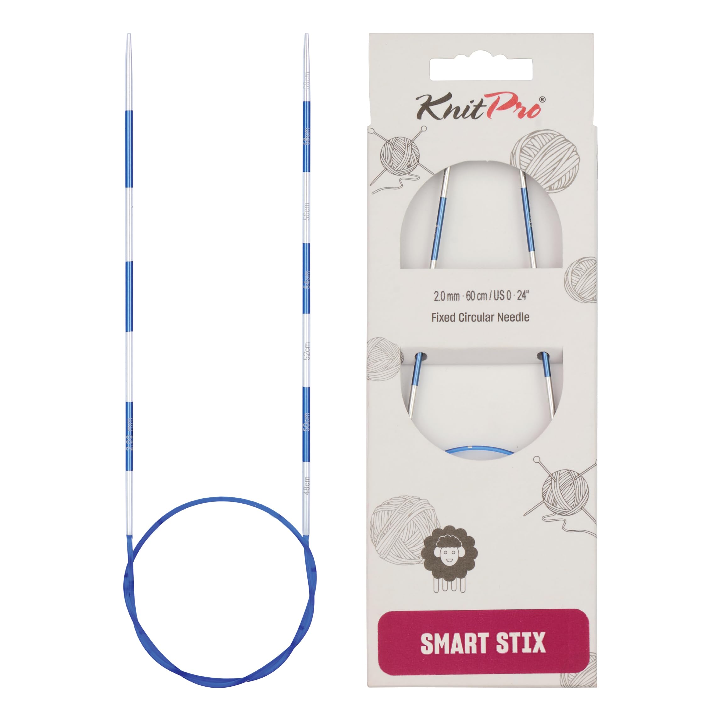 KnitPro Smartstix Fixed Circular Needles 24" (60cm) | 2.00mm