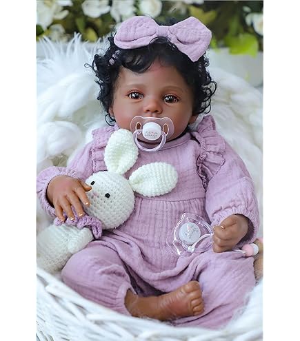 Amazon.com: Anano Black Reborn Baby Dolls Silicone Full Body 20
