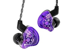 CCZ Melody in ear Monitor Headphones, hifi 1DD 1BA Drivers iem Earphones, Wired Earbuds with Crisp Clear Sound, 3.5mm Corded 