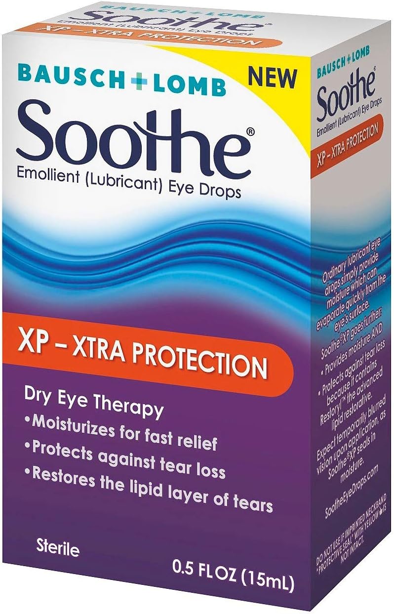 Bausch & Lomb Soothe XP Emollient Lubricant Eye Drops Xtra