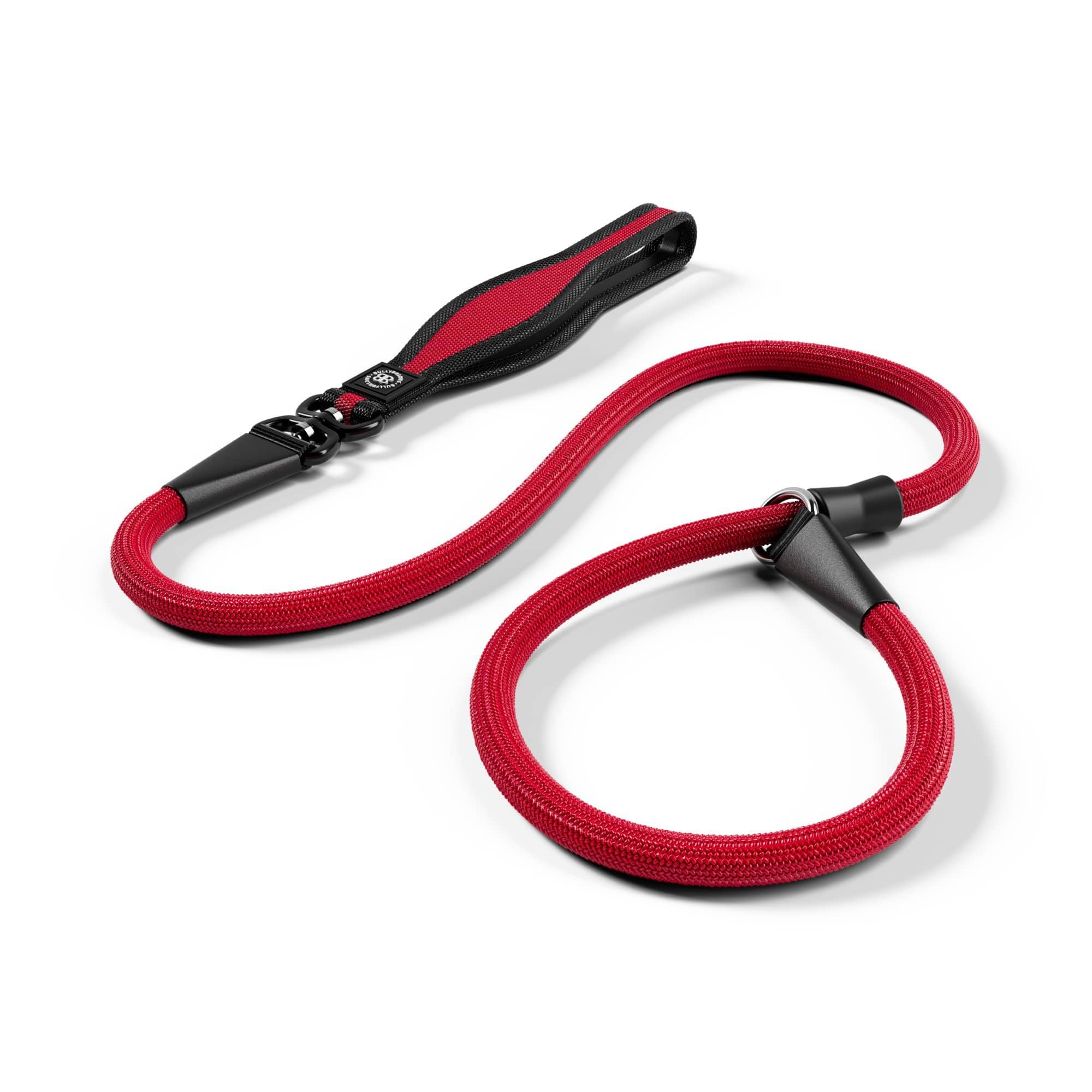 BullyBillows Anti-Pull Anti-Choking Training Dog Lead | 1.2m Active Light Dog Lead Designed With Graded Materials | Suitable For Strong Dogs | Suitable For All dog Breeds | Red