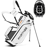 14 Way Golf Stand Bag, Lightweight Golf Bag, Full-Length Dividers | 5.7 lb golf carry bag with 7 pockets, insulated cooler pocket, dual straps and stable stand for walking the course