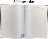 Arth 2026 A4 Day a Page Diary Black Hardback Case Bound view 2