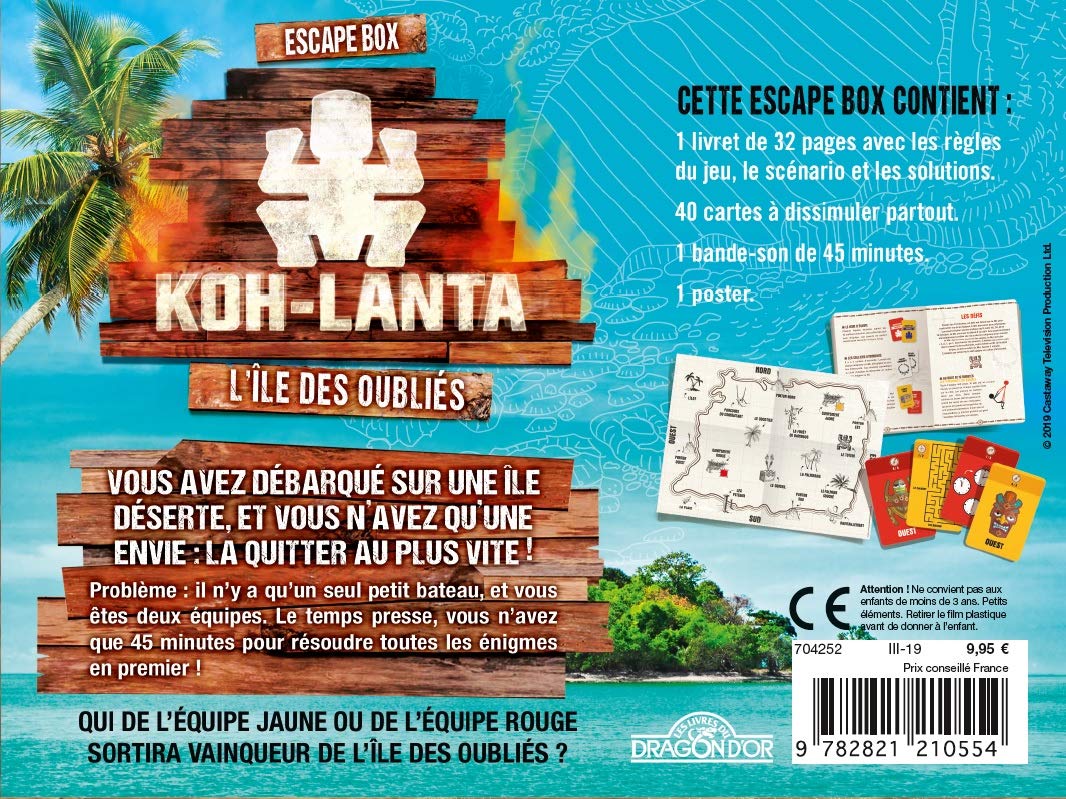 Koh Lanta L Ile Des Oublies Escape Box Escape Game Enfant De 2 A 5 Joueurs Des 8 Ans 1 Collectif Amazon Com Books