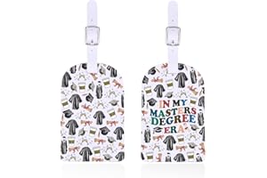 ENSIANTH in My Masters Degree Era Luggage Tags PHD Gift Masters Graduate Baggage Tag Doctoral Graduation -Postgraduate Gift (