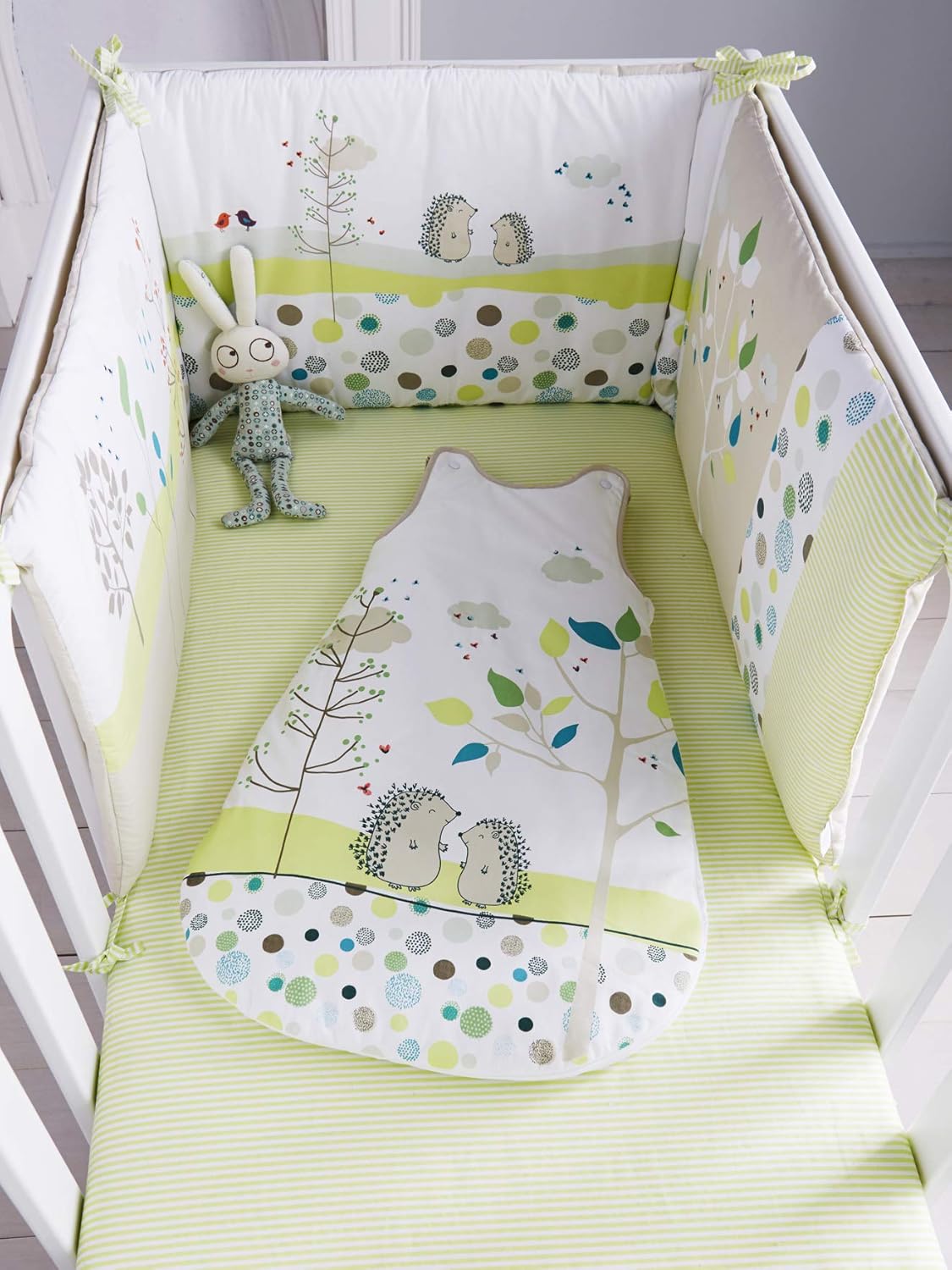 Vertbaudet Drap Housse Bebe Pic Nic Raye Vert Blanc 60x1 Draps Pour Lit Bebe Draps Pour Couffins Et Berceaux