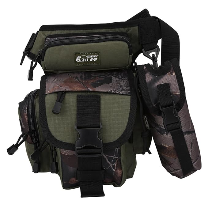 Taktische Beintasche Angelgerät Tasche Drop Bein Taille Tasche Fischköder Angeltasche Wasserdichte Leinwand Männer multifunkt
