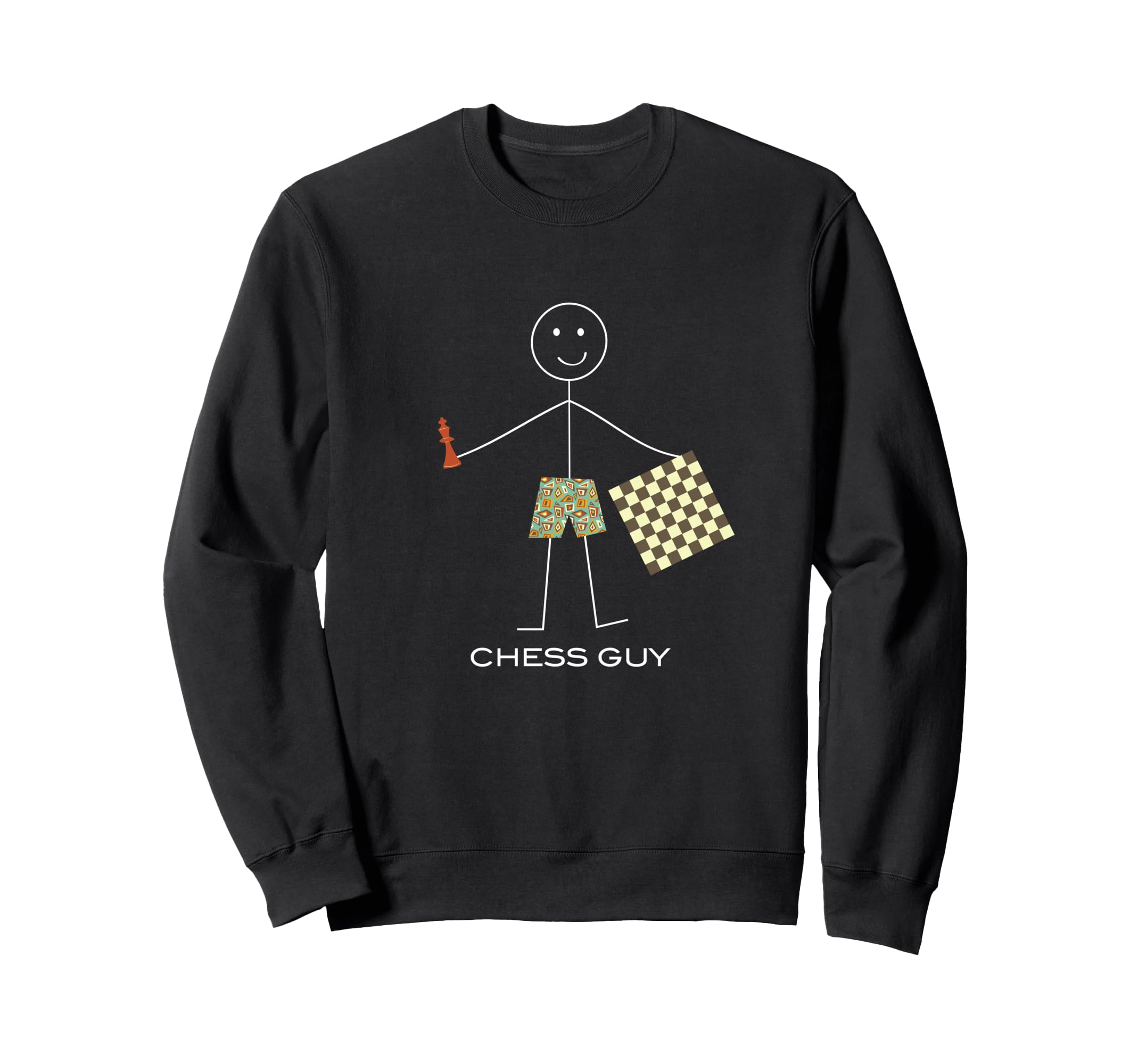 Funny Mens Chess Guy, Boy Chess Player Sweatshirt