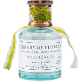 Library of Flowers Willow &amp; Water Eau de Parfum for Women, 1.69 fl oz | Green Floral Perfume, Cut Greens, Flowering Lotus &amp; Watercress, 50 ml Ladies Perfume, Luxury Perfumes for Women