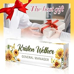 Custom Office Name Plate for Desk - Desk Name Plate