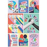S&O Set of 8 Diversity Posters for Learning Space - Inclusion Prints & Decorations - School Counselor Office Design- Everyone