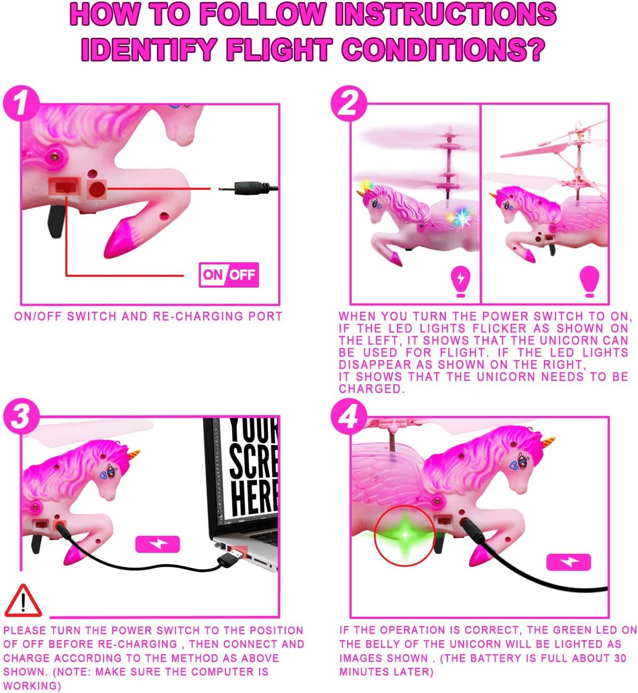 magical flying unicorn toy