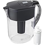 Brita Water Pitcher with 1 Filter, Large 10 Cup, Black