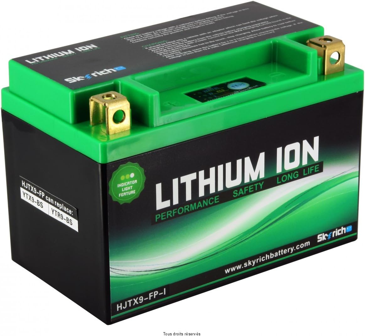 Skyrich - Motorcycle battery Lithium YB14L-A2 12V 4Ah HJX14