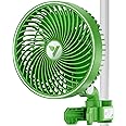 VIVOSUN AeroWave E6 Grow Tent Fan 6”, EC Motor, Smart Wifi Control, US Patented Auto Oscillating Clip fan, Weatherproof IP-54, Strong Airflow but Quiet for Hydroponic Ventilation Circulation, 1-Pack