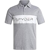Spyder Mens Polo Shirts - Soft & Breathable Cotton Casual Short Sleeve Polo Shirt - Collared Golf Shirts for Men