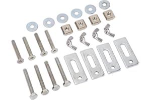 4 Pcs T Track Mini Hold Down Clamp M6 Nut Zinc Aluminum Alloy T Track Clamp for 3018 Series CNC Router