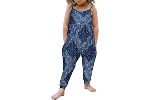 Yousie Toddler Girls Kids Jumpsuit One Piece Floral Dinosaur Playsuit Strap Romper Summer Outfits Clothes