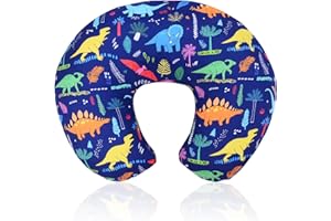 Cloele Nursing Pillow Cover for Breastfeeding Pillows - Dinosaur Breastfeeding Pillow Slipcovers for Baby Boys & Girls Ultra Soft Infant Nursing Pillowcase for Newborn - Blue
