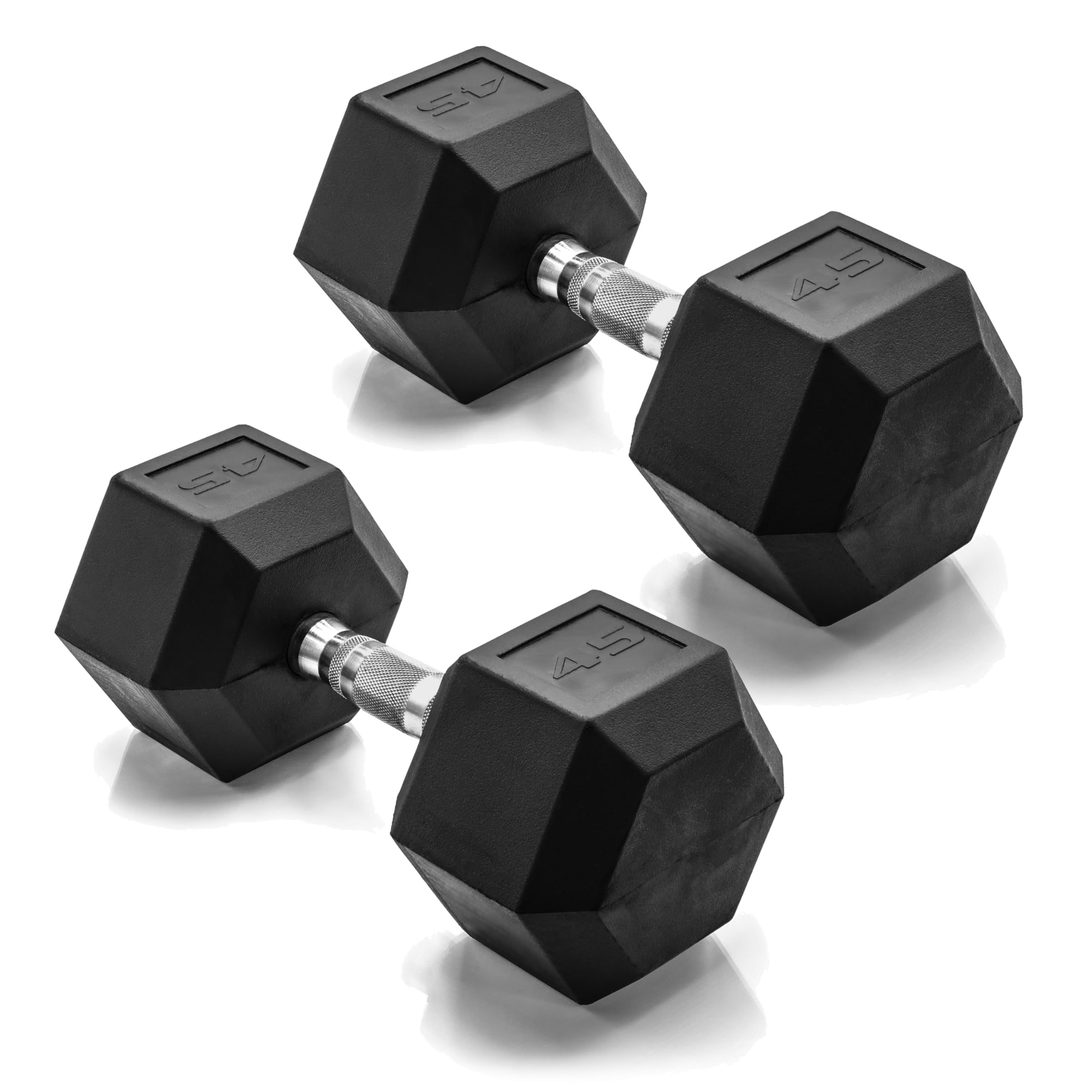 Photo 1 of ***1 PIECE**CAP Barbell 45 LB Pair Coated Hex Dumbbell Weight