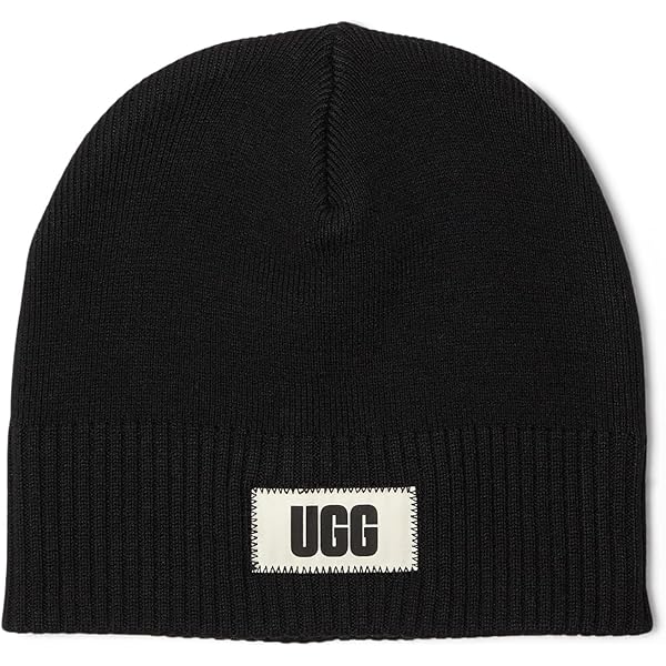 UGG Men's High Crown Beanie, Black II, One Size at Amazon Men's