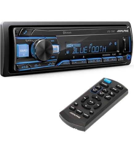 Amazon.com: Alpine UTE-73BT Bluetooth® Multimedia Receiver & RUE