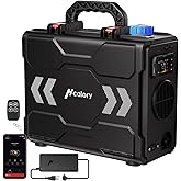 8KW Diesel Heater, All in One 6L Toolbox 2S Portable Parking Diesel Air Heater 110/12/24V with App Control, Automatic Start a