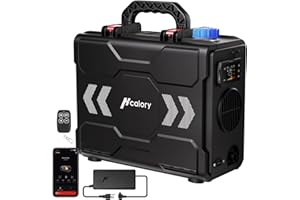 HCALORY 8KW Diesel Heater, All in One 6L Toolbox 2S Portable Parking Diesel Air Heater 110/12/24V with App Control, Automatic Start and Stop, Altitude Mode Functions for RV Garage Camper Fishing 2025 Upgraded