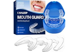 OHALEEP Anti Grinding Mouth Guard for Clenching Teeth at Night, Teeth Grinding Mouthguards for Sleeping, Mouth Guard for Grinding Teeth at Night, Night Guards for Teeth Grinding for Adults
