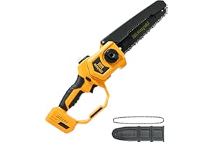 Cordless 8In Chainsaw w/ 4.0Ah Battery & Charger, Compatible with Dewalt 20V MAX Battery,Electric Portable Chain Saw, 900W Hi