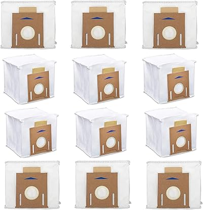 Mochenli 12 Stück Ersatz-Staubsaugerbeutel für Ecovacs DEEBOT OZMO T8 AIVI T8 Max und T8 Serie Roboter Staubsauger