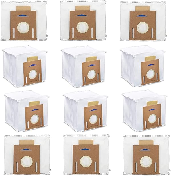 Mochenli 12 Stück Ersatz-Staubsaugerbeutel für Ecovacs DEEBOT OZMO T8 AIVI T8 Max und T8 Serie Roboter Staubsauger