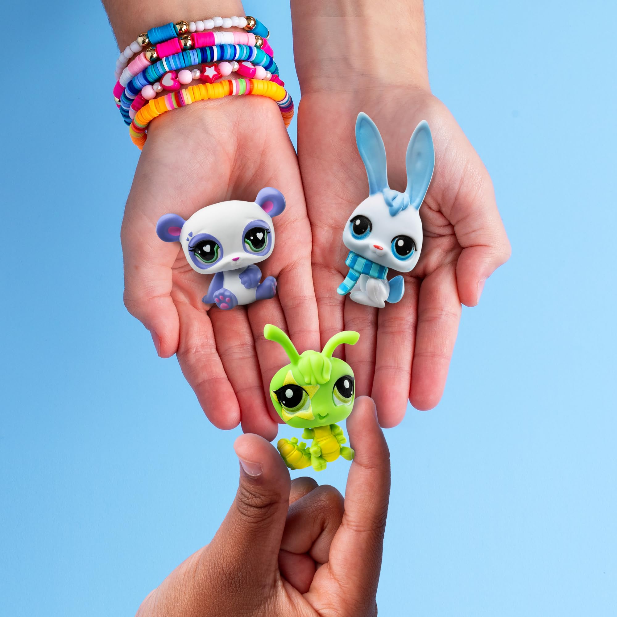 Littlest Pet Shop, Pet Surprise Three Pack - Gen 7, Pets #1 - #18, Authentic LPS Bobble Head Figure, Collectible Imagination Toy Animal, Kidults, Girls, Boys, Kids, Tweens Ages 4+