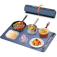 iTRUSOU Electric Warming Tray, Warming Mat for Food,Full Surface Heating,Rollable & Portable,Premium Nano-Material,3 Temperat