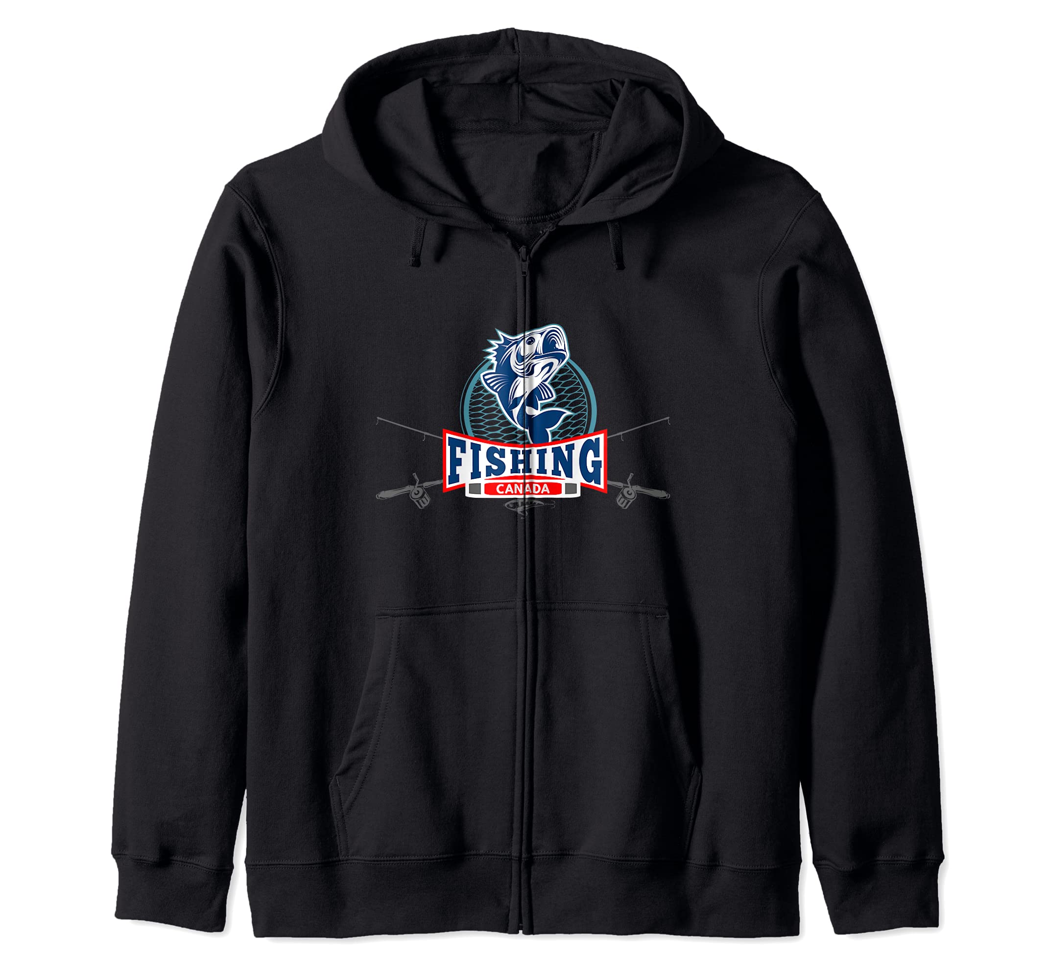 Fishing Canada Zip Hoodie