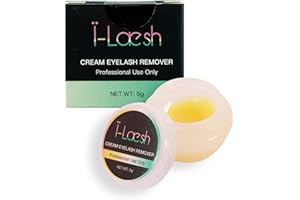 i-Laesh Eyelash Extension Remover Cream - Lash Extension Remover Cream with Low Irritating for Sensitive Skin - Quick Dissolve - Eyelash Extensions Glue Remover - 5g - Orange