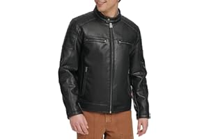 Levi's Mens Faux Leather Racer JacketFaux Leather Jackets