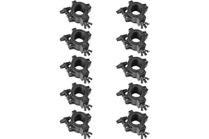 MOUNTAIN_ARK 10 Pack Stage Lighting Clamps for DJ Lighting Products Plastic O Clamp Fit 3 Size Pipe 1" (25mm) 1-1/2" (38.1 mm) 2"(50 mm)